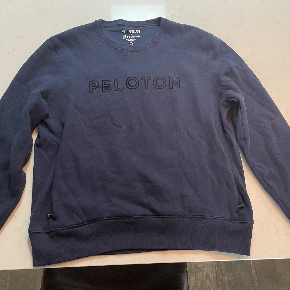 Fourlaps Navy Blue Peloton Sweater Men's Large